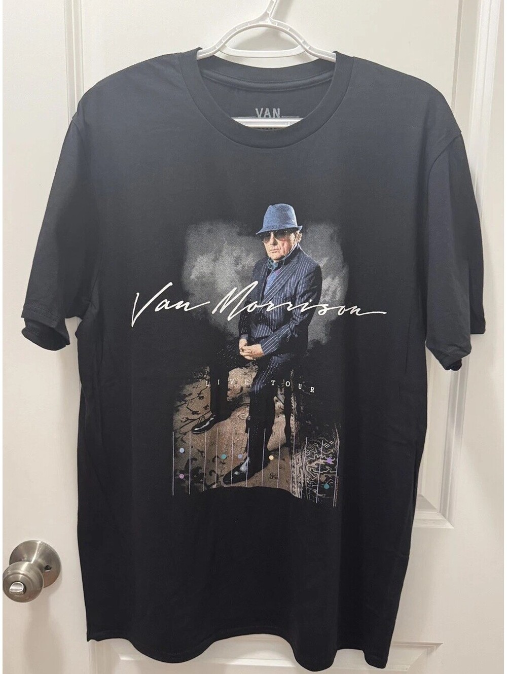 VTG Van Morrison - 2021 Live Tour Crewneck T-Shirt Unisex Cotton Size Large